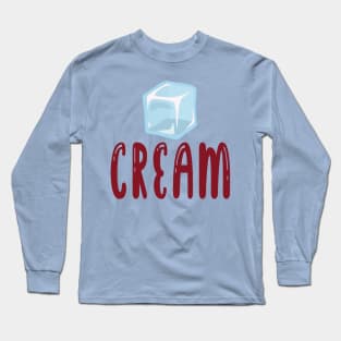 Ice cream, ice cube Long Sleeve T-Shirt